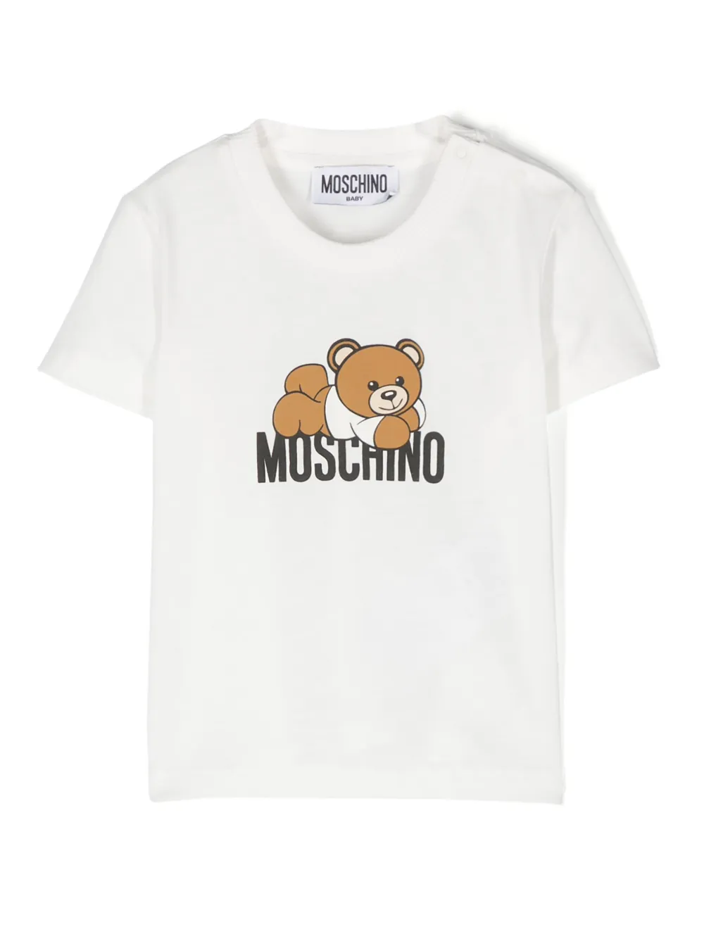 

Футболка с принтом Teddy Bear Moschino Kids, белый