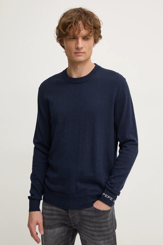 

Свитер с добавлением шерсти NEW ANDRE CREW NECK Pepe Jeans, темно-синий