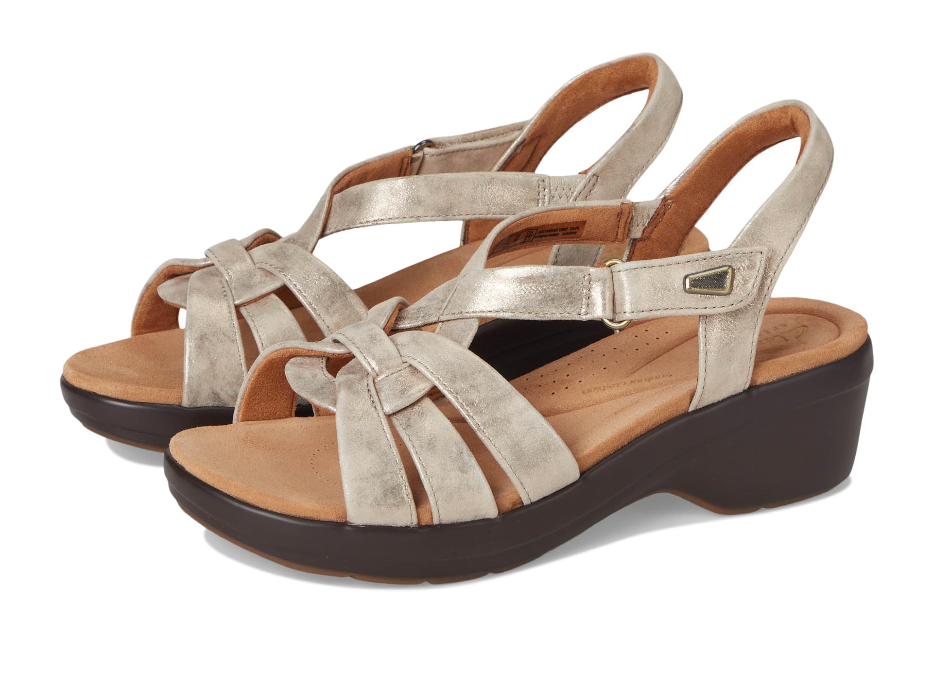 Туфли Clarks Tuleah Cross, Metallic Leather