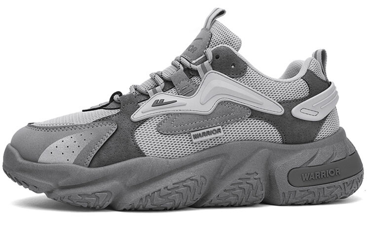 

Кроссовки WARRIOR Chunky Sneakers Men Low-top Gray, серый