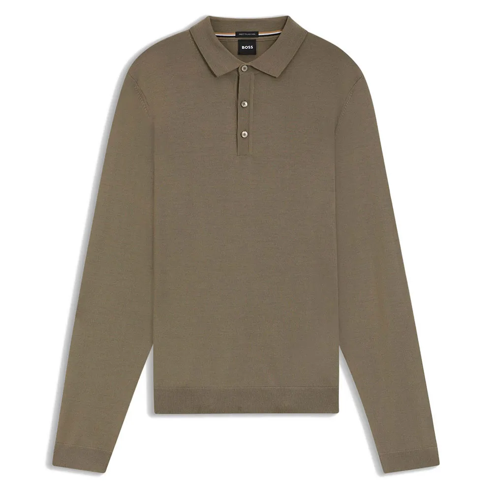 

Футболка-поло BOSS Lancione, коричневый