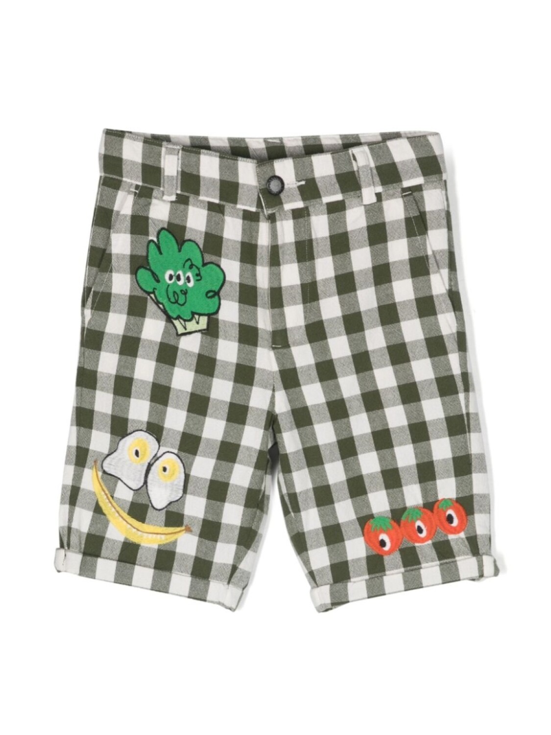 

Stella McCartney Kids рубашка с вышивкой, зеленый
