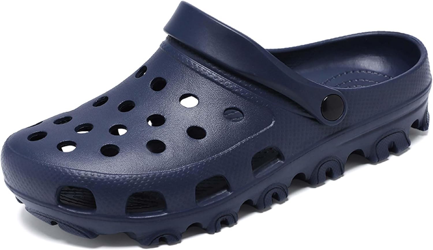 

Мужские повседневные садовые туфли с поддержкой свода стопы, сабо, сандалии с вырезами, быстро сохнущие пляжные туфли, домашние и тапочки для душа, регулируемые, можно носить двумя способами Generic, синий