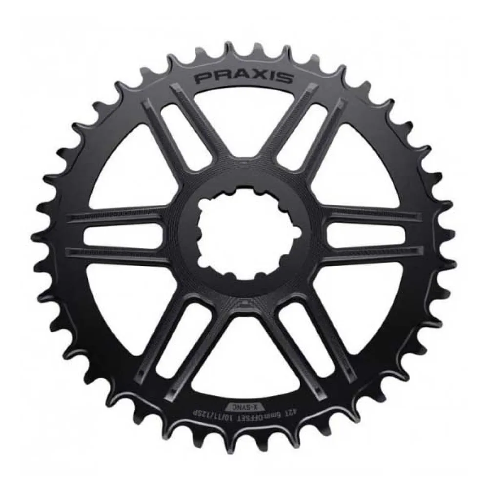 

Звездочка Praxis Road DM1X Narrow Wide, серебряный