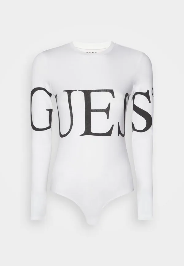 

Футболка с длинными рукавами и логотипом Guess, White/ With Black Text, Белый, Футболка с длинными рукавами и логотипом Guess, White/ With Black Text