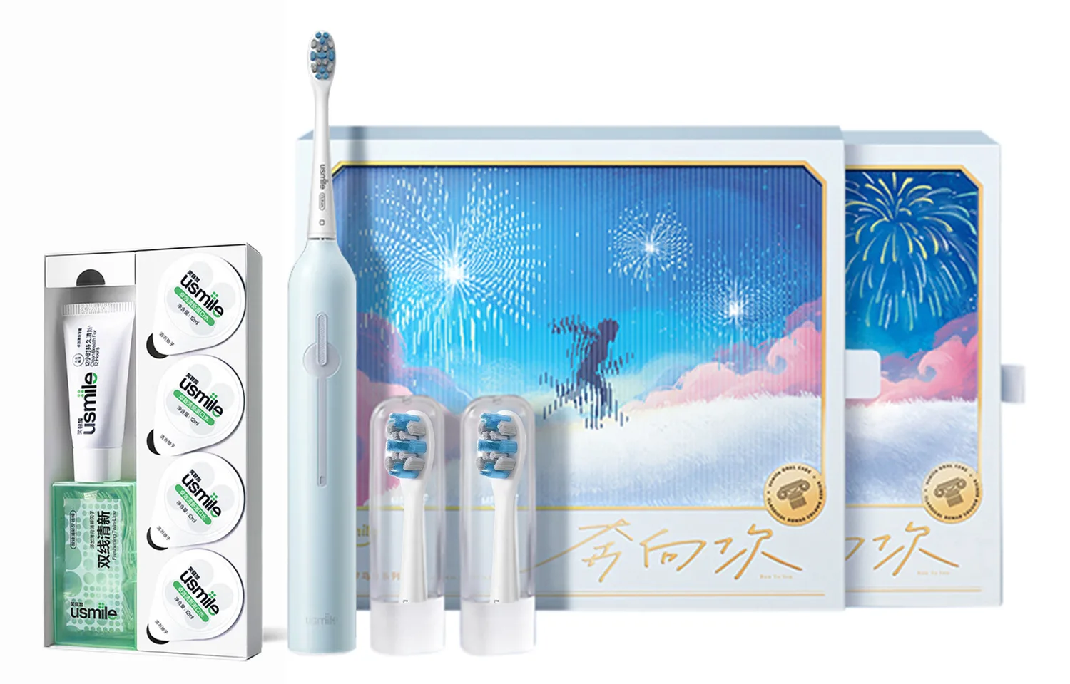Электрическая зубная щетка Usmile, Starry Blue+Xiaomei Box+Running to You Box — фото 3