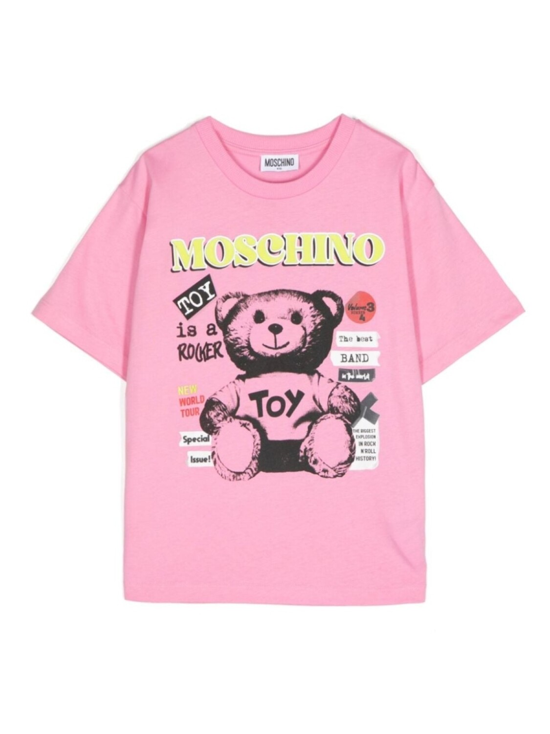 

Moschino Kids футболка с графичным принтом, белый