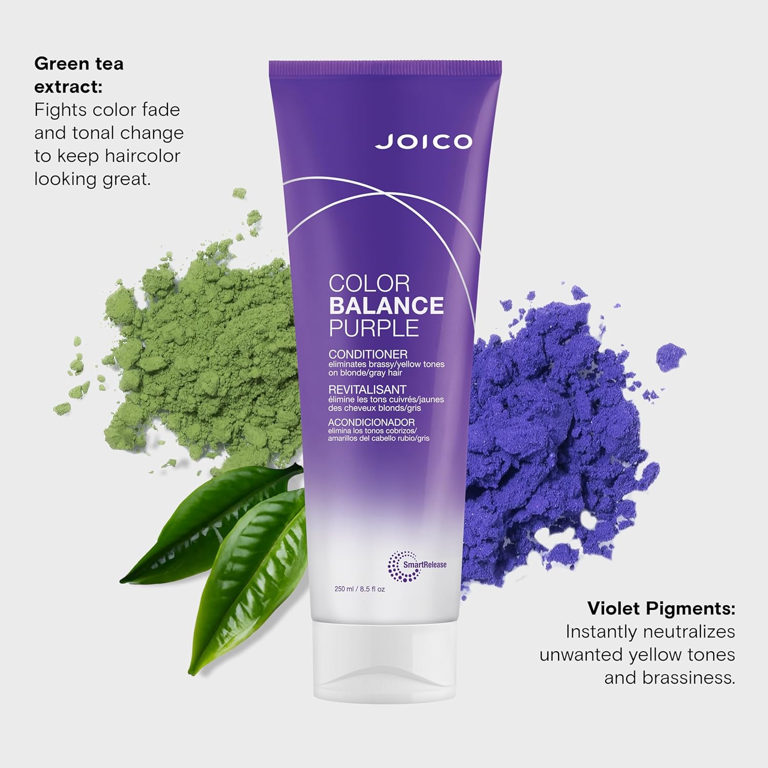 Кондиционер для волос Color Balance Purple от Joico, подходит как для мужчин, так и для женщин - 240 мл — фото 2