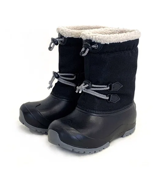 Детские снежные ботинки POOKIES PK-WP201 с кодлоком, чёрные