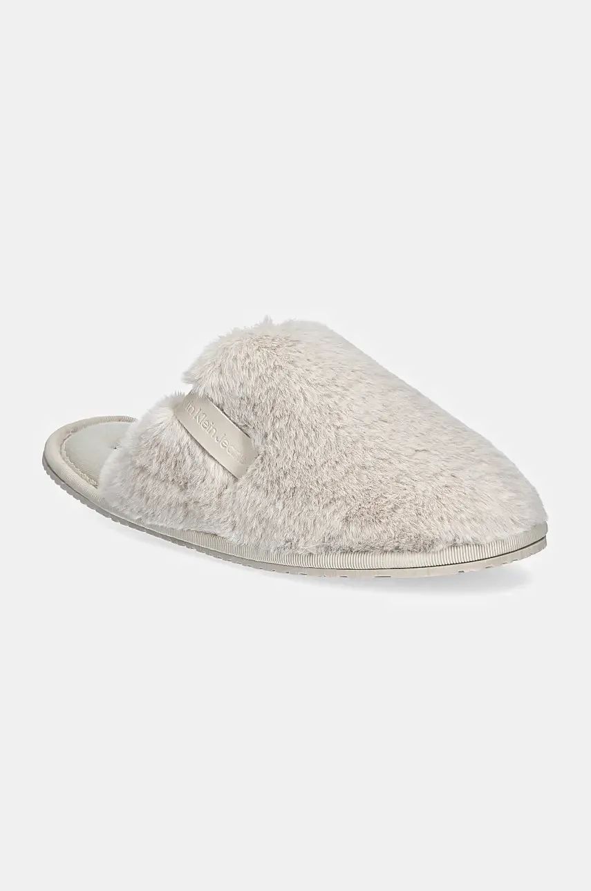 

Тапочки Calvin Klein Jeans HOTEL SLIPPER FUR AFTER GLOW, бежевый