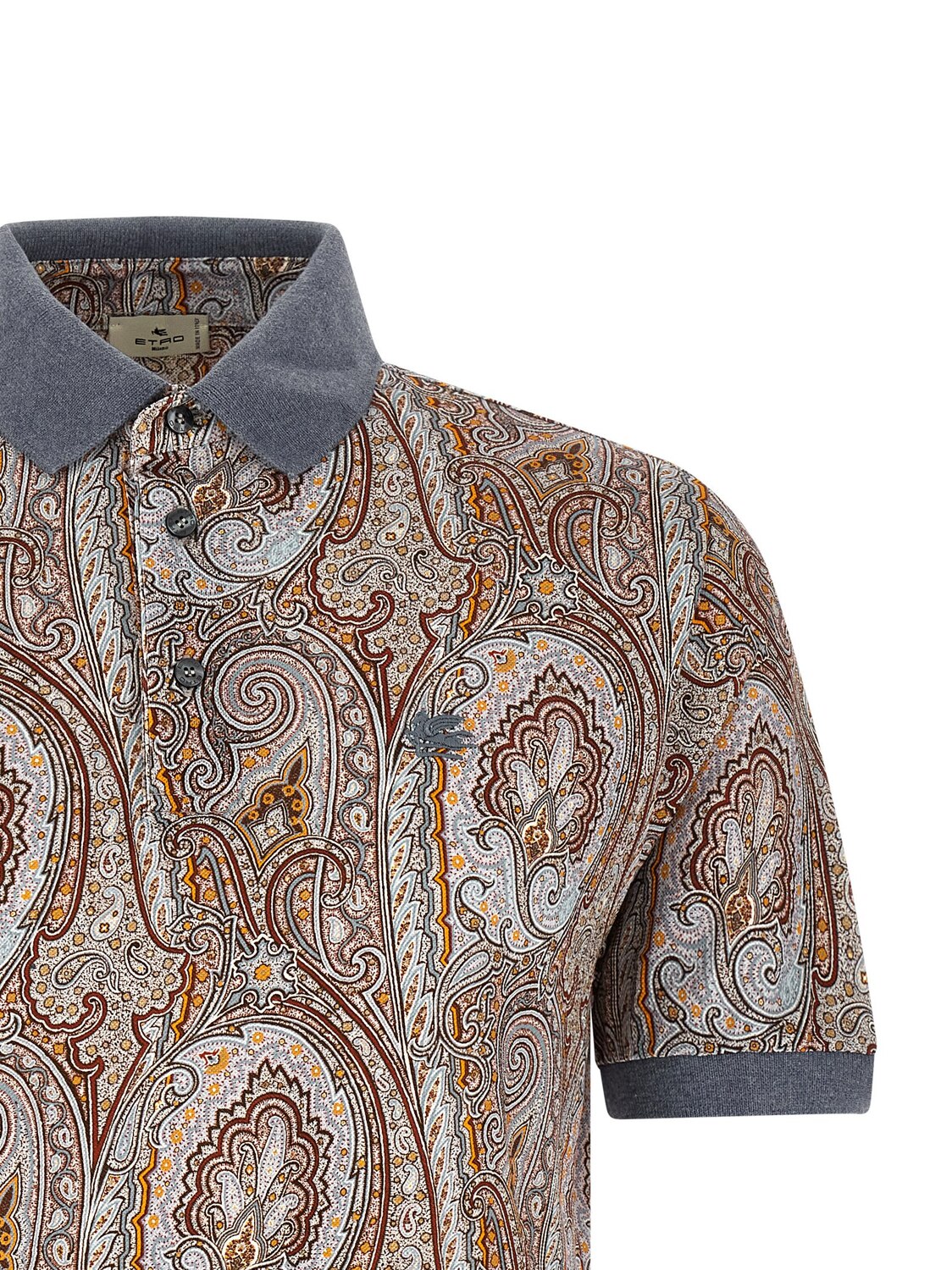 Поло с узором "Arnica Paisley" ETRO, мультиколор — фото 3