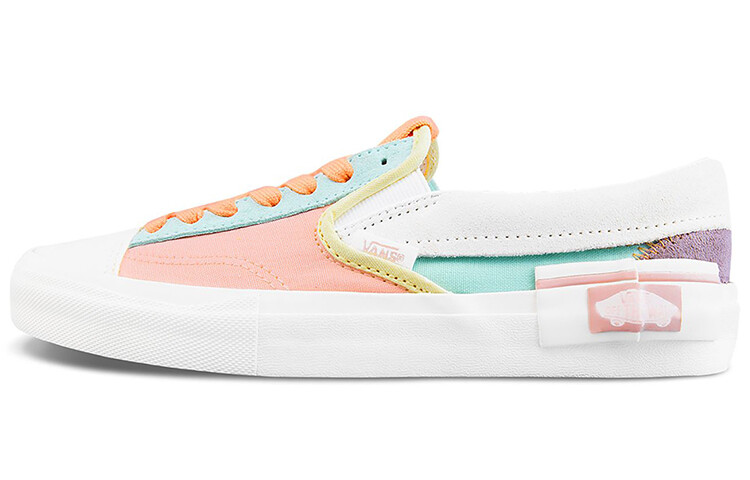 

Кроссовки Vans Slip-On Cap 'White Blue Pink' Women's