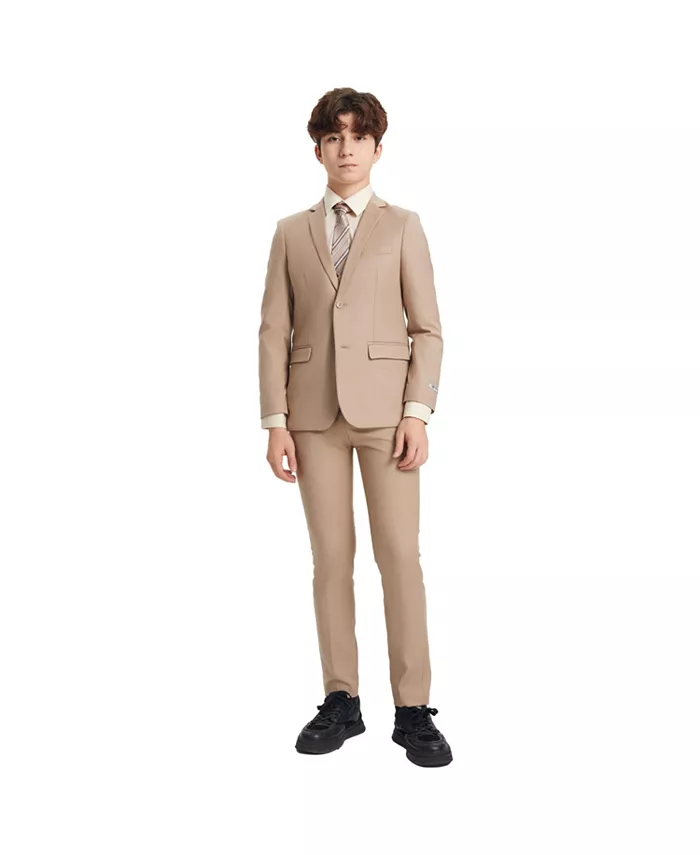 

Костюм для мальчиков Little Boys Mid Tan из 5 предметов Stacy Adams, коричневый/бежевый