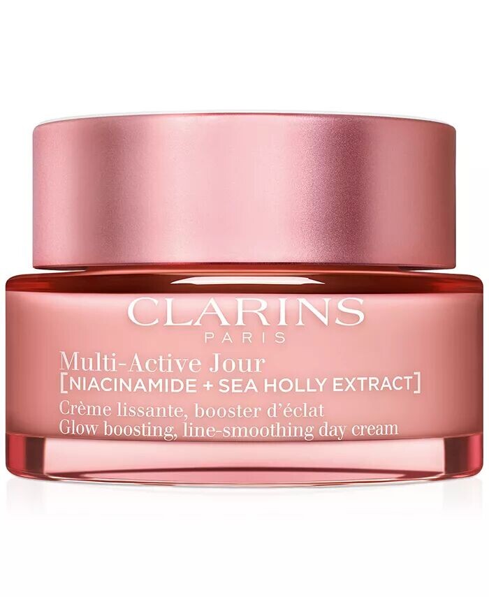 Крем для лица Clarins — Мультиактивный дневной увлажняющий для морщин, пор и сияния с ниацинамидом — для сухой — фото 4