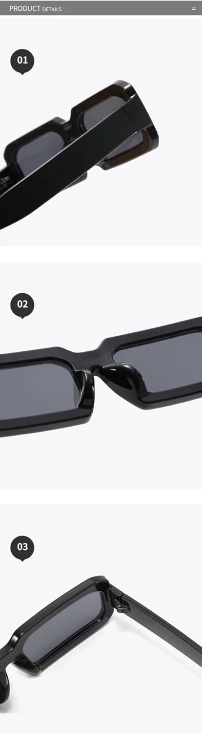 

Модные солнцезащитные очки в квадратной оправе, маленькая оправа, для отдыха на природе, декоративные, подарок для мужчин и женщин (Цвет: B, Размер: 1) EkeNoz, B