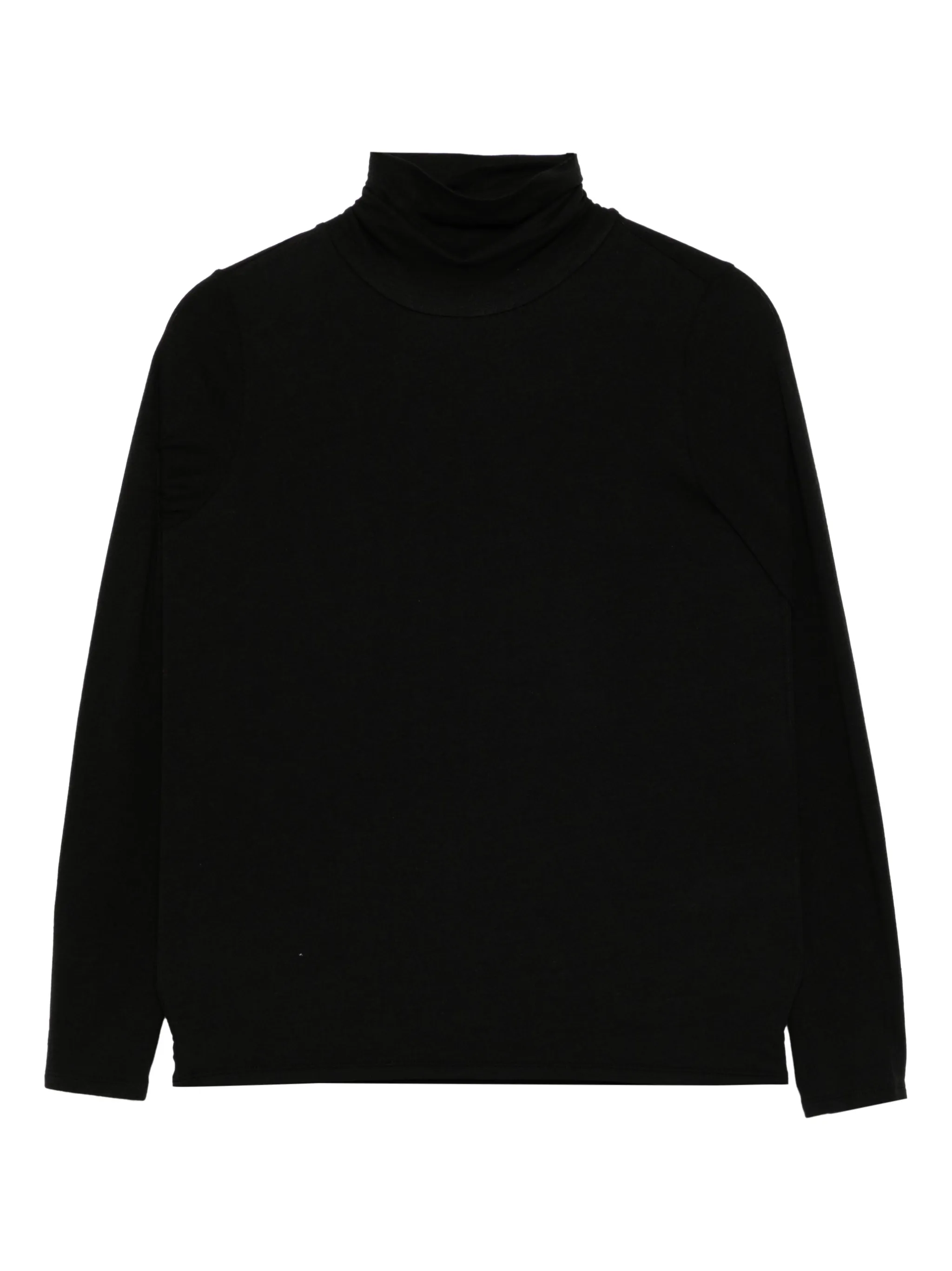 

Прозрачный топ с высоким воротником Eileen Fisher, черный