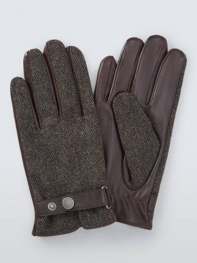 

Кожаные перчатки с шерстью John Lewis, Brown