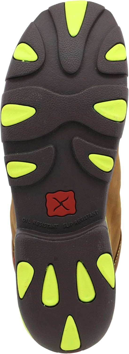 Twisted X Мужские рабочие ботинки Chukka с металлическим носком для вождения, желтый — фото 4
