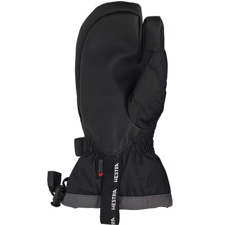 

Перчатки Gauntlet CZone Junior на 3 пальца — детские Hestra, цвет Black/Graphite