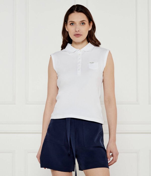 

Рубашка поло Slim fit Guess Jeans, белый
