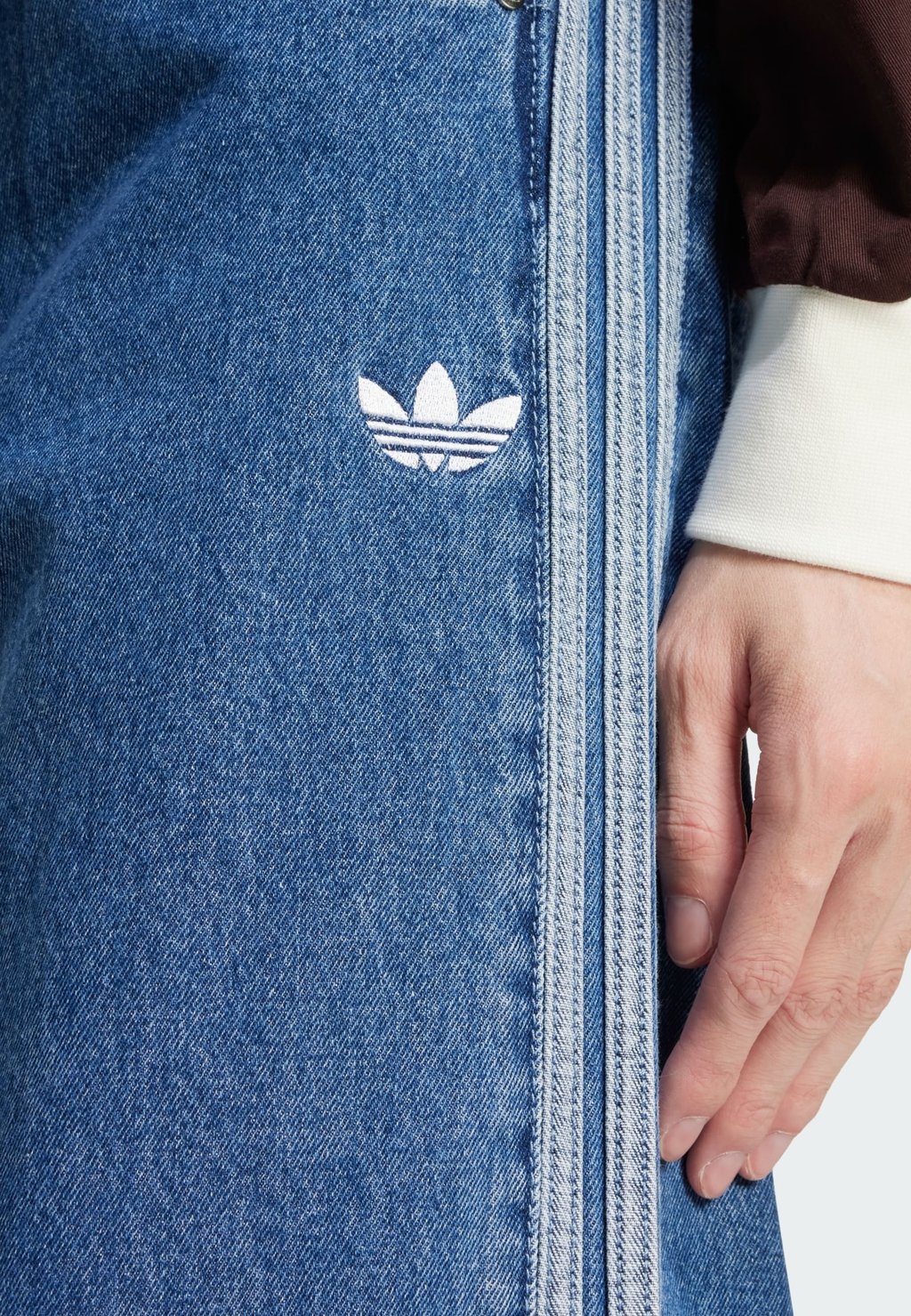 Джинсы Bootcut ADICOLOR DENIM FIREBIRD - Relaxed fit jeans Adidas Originals, синий — фото 4