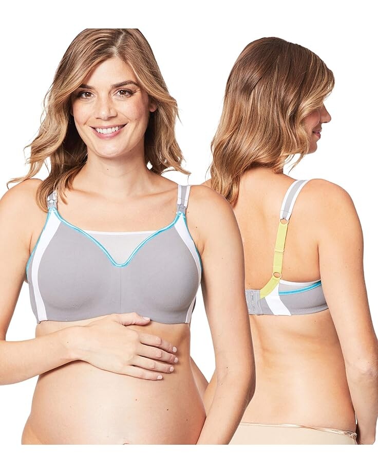 

Бюстгальтер Cake Maternity Zest Maternity Bra w/ Flexi Wire High Impact Nursing Sports Bra, серый