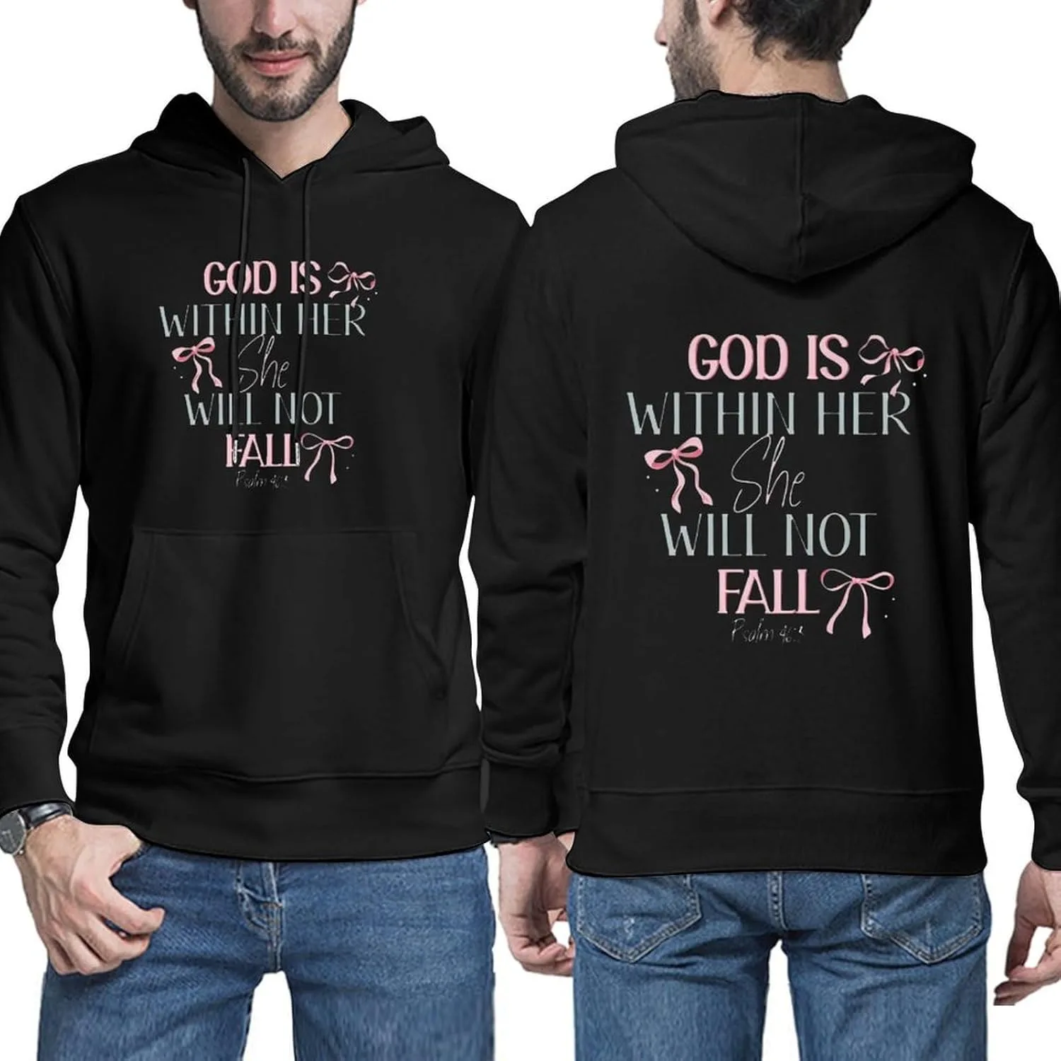 Толстовка с капюшоном God Is Wi, мужская, мягкая, винтажная, с карманом