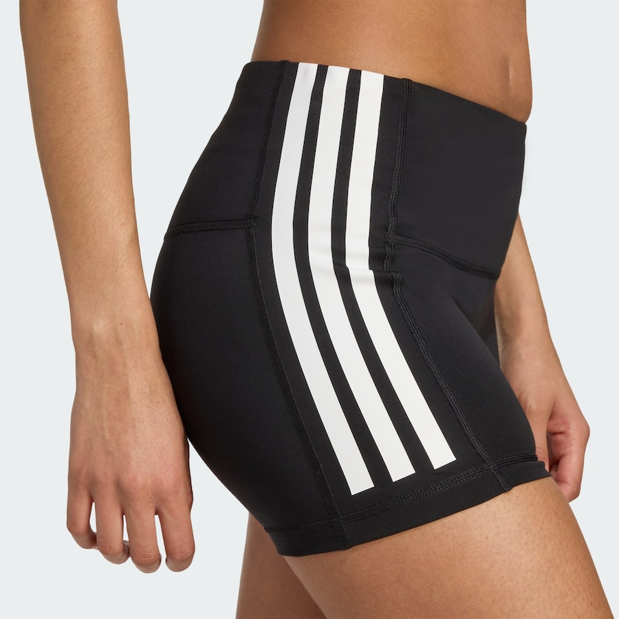 Узкие спортивные брюки ADIDAS PERFORMANCE 3-Stripes Volleyball, черный — фото 4