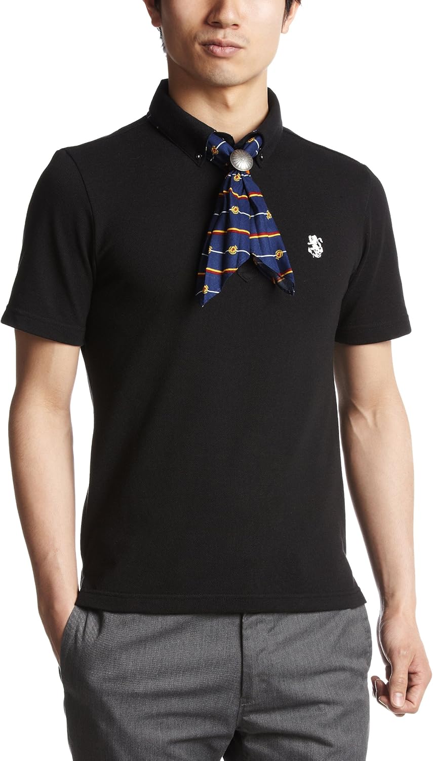 

Розовая рубашка-поло из пончи с застежкой на пуговицы и банданой Pincponc