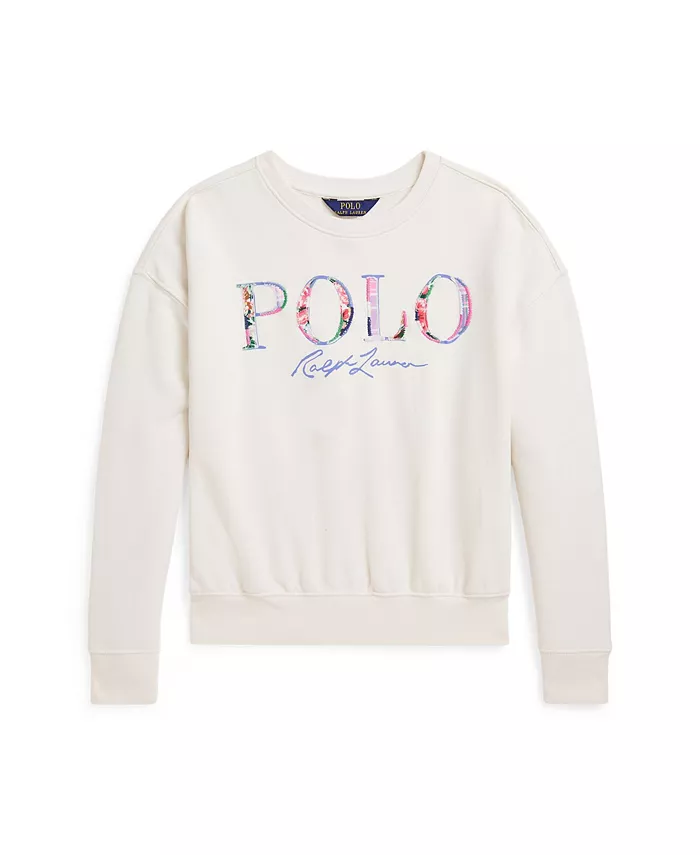 

Боксерская толстовка с логотипом Big Girls из футера Polo Ralph Lauren, белый