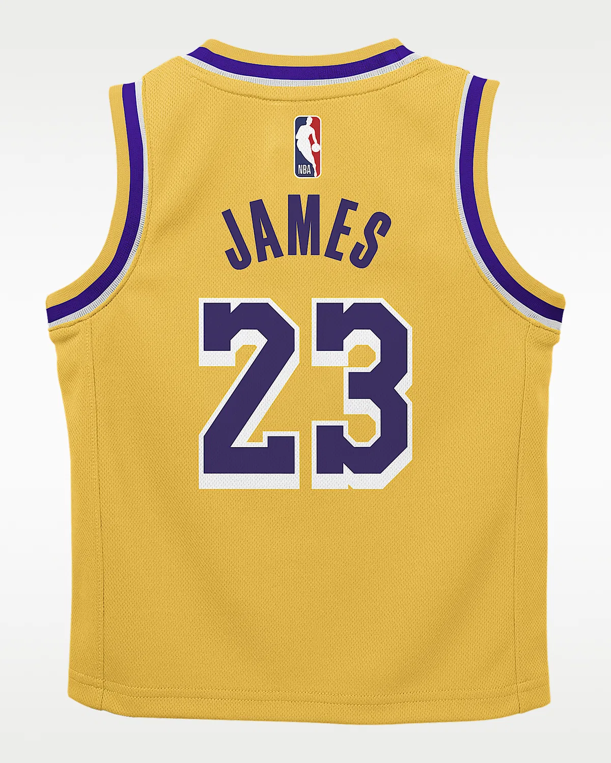 Детская Nike NBA Replica Jersey LeBron James Los Angeles Lakers Icon Edition, Amarillo — фото 2