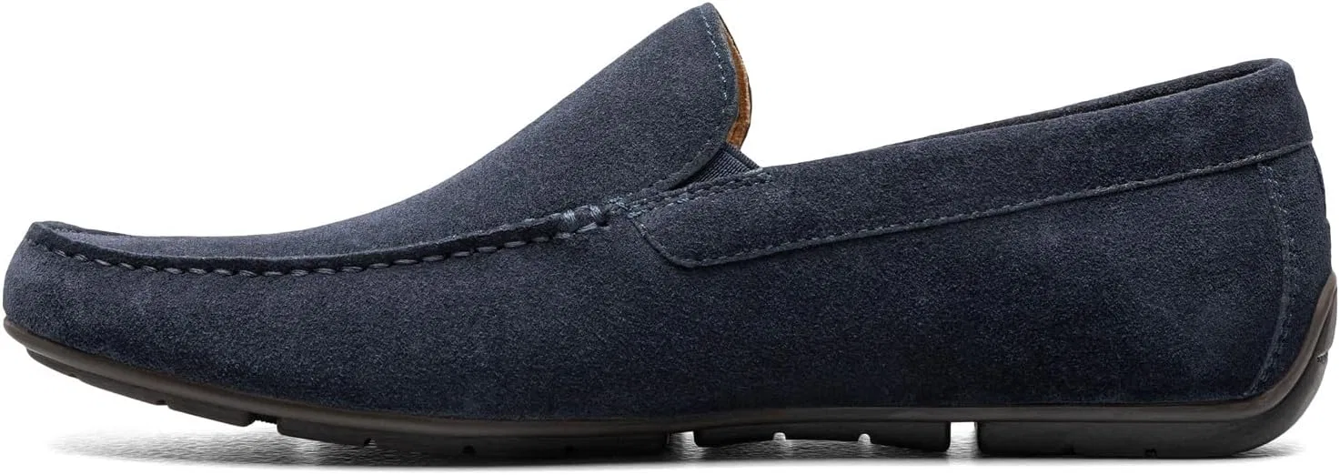 Мужские мокасины Florsheim Talladega Moc Toe Venetian Driver Slipper, Navy Suede — фото 4