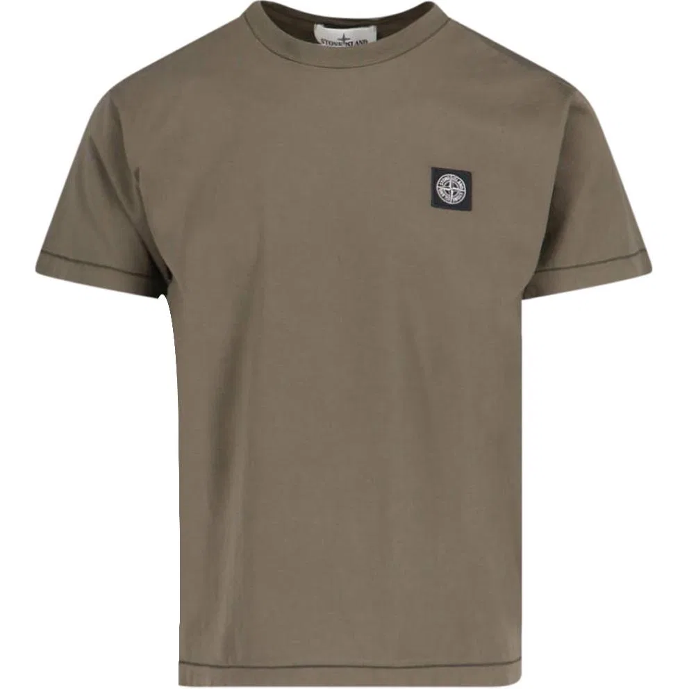 Футболка с патчем Compass STONE ISLAND, Brown