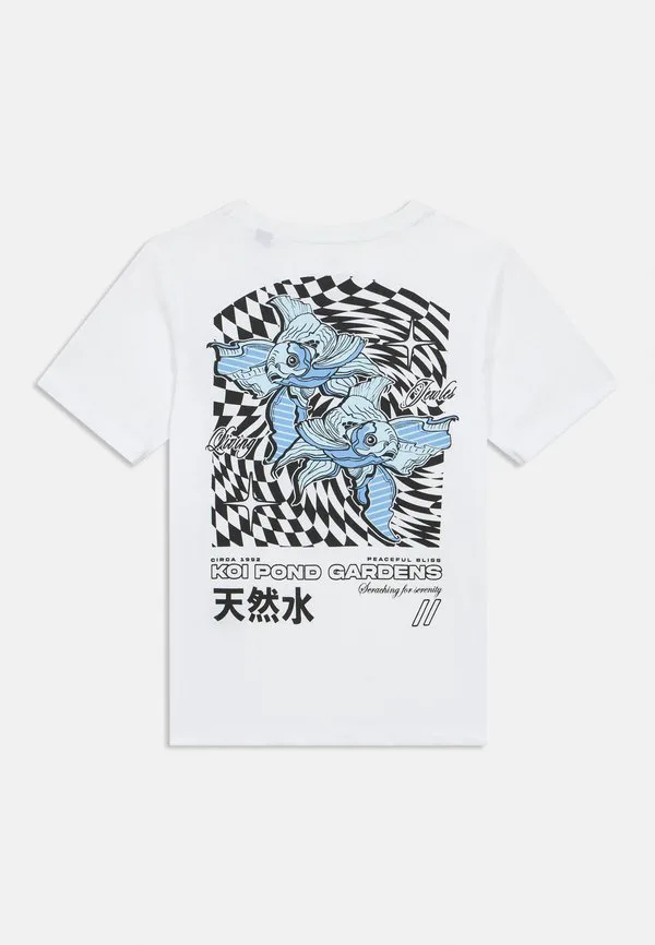 Футболка с принтом jorkoipond Jack & Jones Junior, Bright White — фото 2