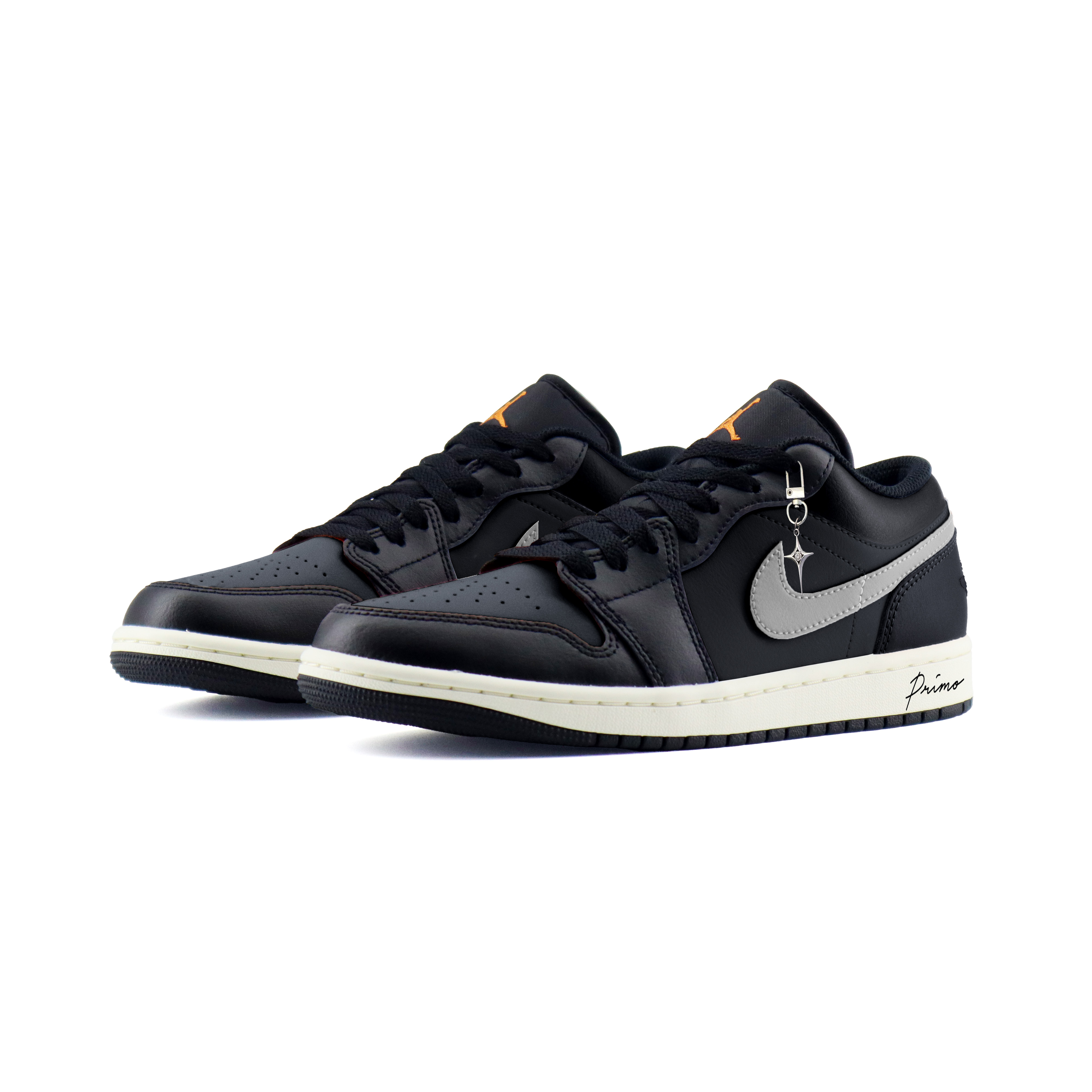 Jordan Air 1 LOW Abrasion Resistant Low top Vintage Basketball Shoes Unisex Black Gray — фото 4