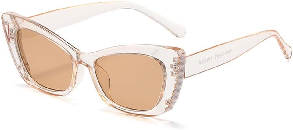 

Винтажные солнцезащитные очки «кошачий глаз» с жемчугом, женские и мужские, в стиле панк, белые солнцезащитные очки, модные и стильные очки для активного отдыха HVTVTLA, C8