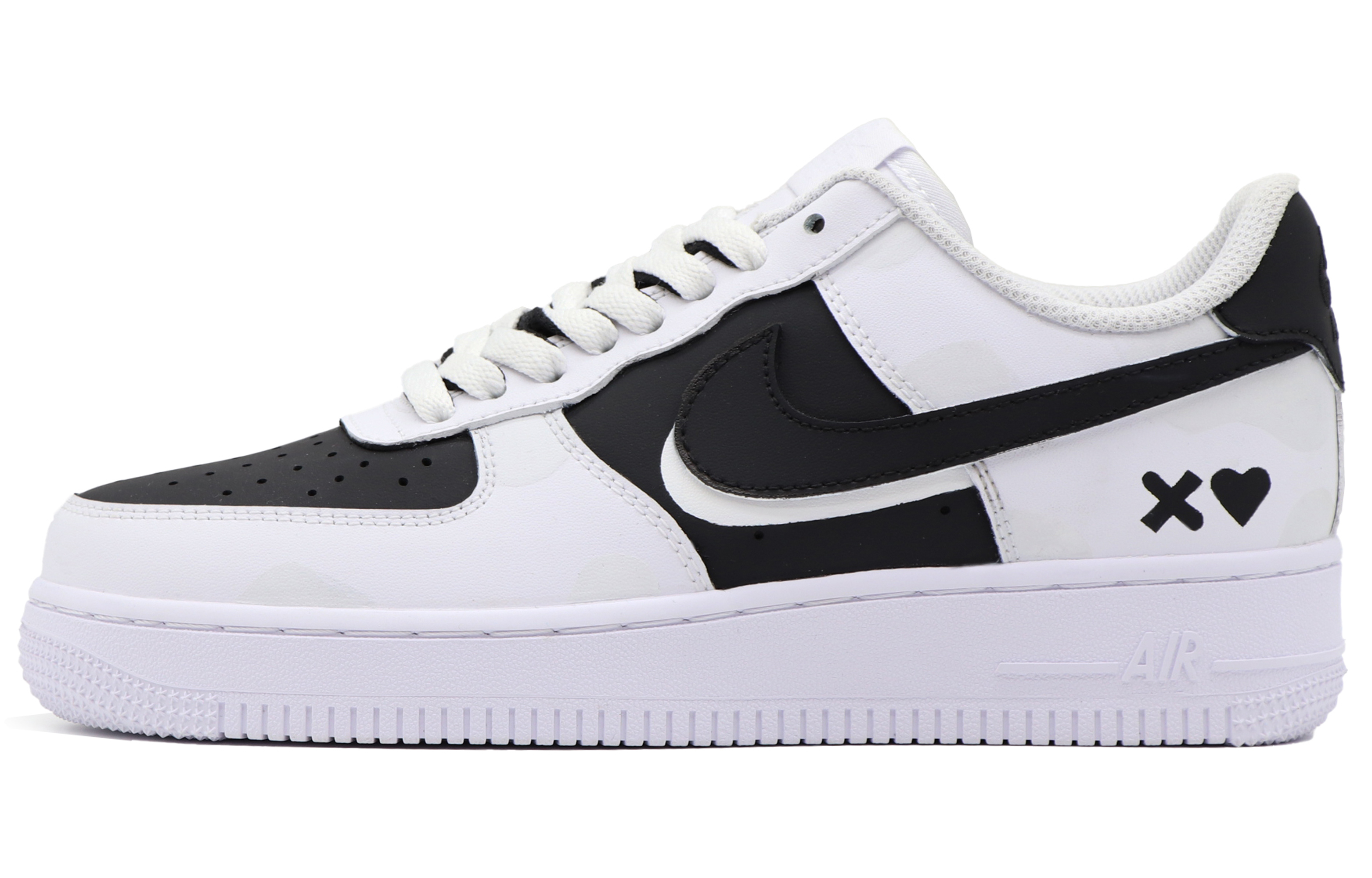 

Кроссовки Nike Air Force 1 Skateboard Shoes Men Low-Top Black White, Черный, Кроссовки Nike Air Force 1 Skateboard Shoes Men Low-Top Black White