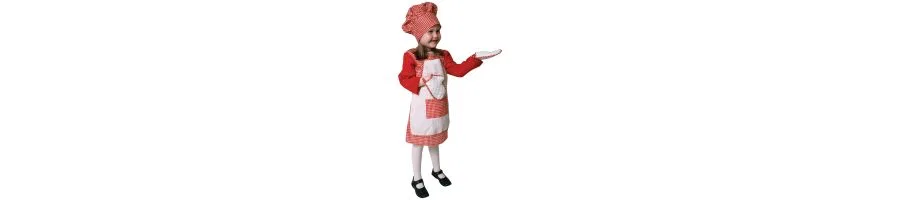Костюм шеф-повара в красную клетку - для девочек младшего возраста Dress Up America — фото 2