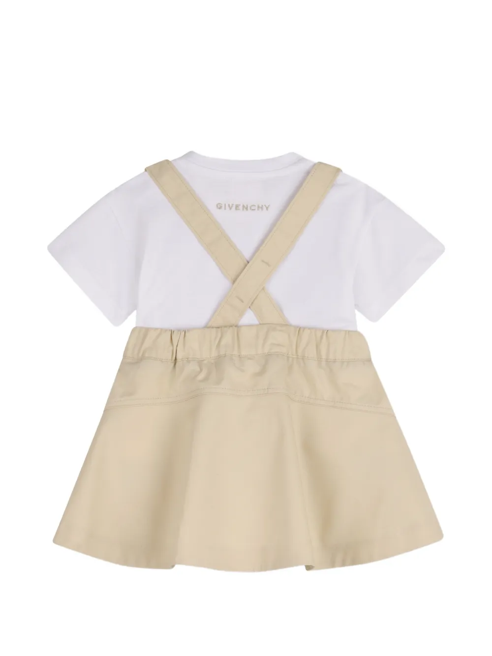 Комплект из Футболка с короткими рукавами и платья Givenchy Kids, бежевый — фото 2