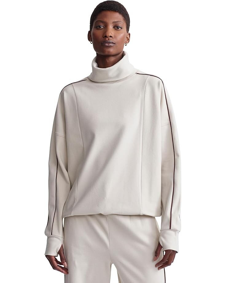 

Свитер Varley Ariana High Neck Midlayer, цвет Cement Marl/Bitter Chocolate