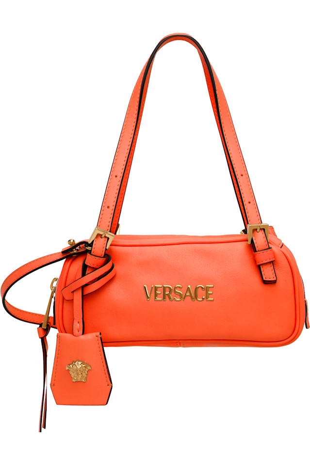 

Мини-сумка для боулинга Versace с биркой Versace, оранжевый