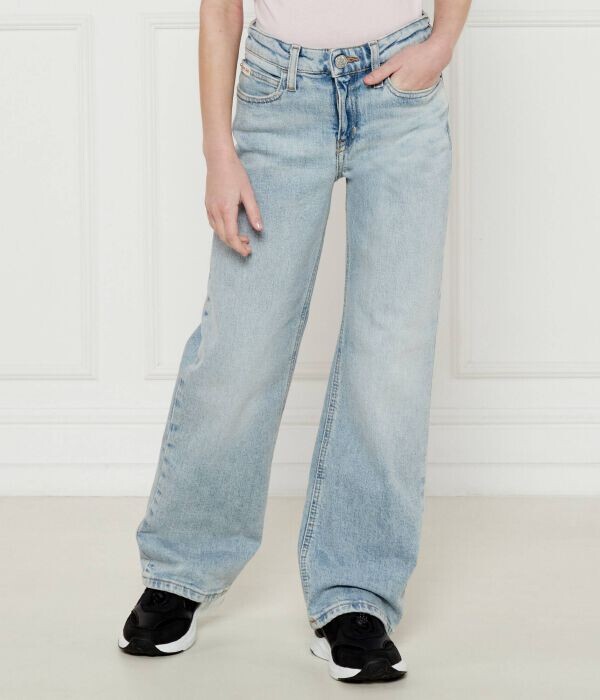 

Джинсы детские Calvin Klein Jeans широкого кроя, голубой
