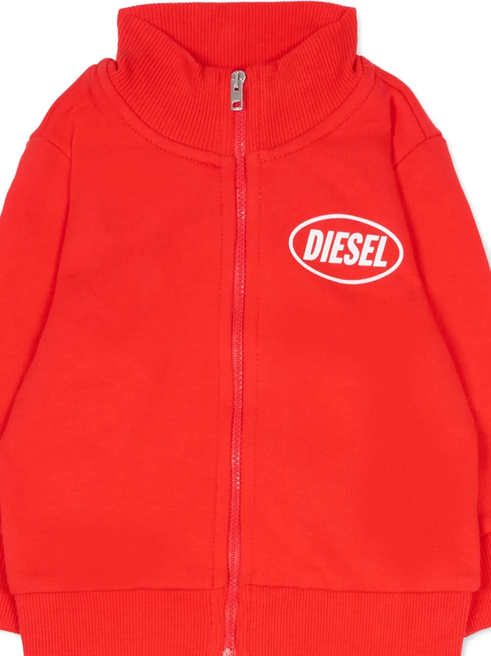 Спортивный костюм с вышитым логотипом Diesel Kids, красный — фото 3