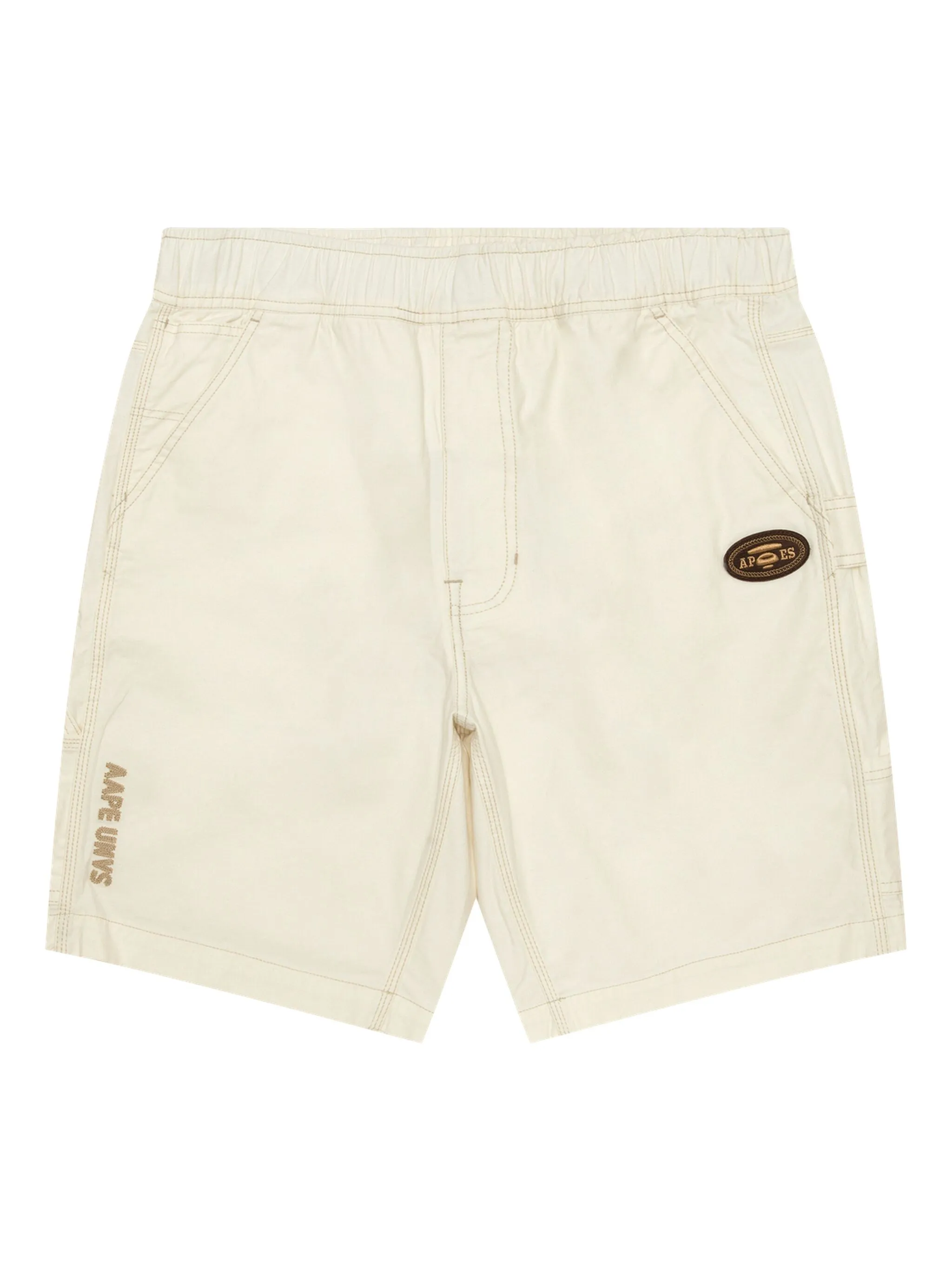 

Шорты с нашивкой-логотипом Aape By A Bathing Ape, бежевый