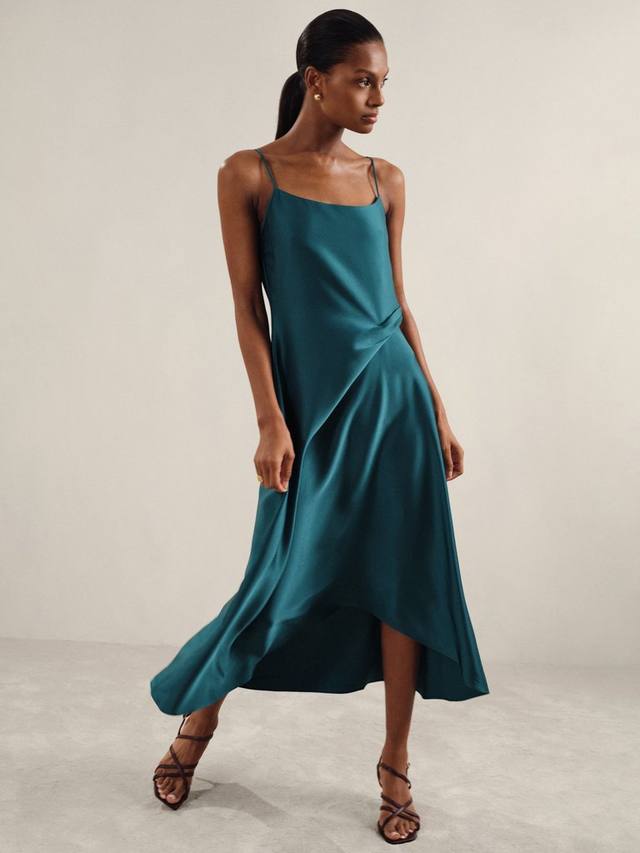 

Платье Zoey с драпировкой Reiss, Teal