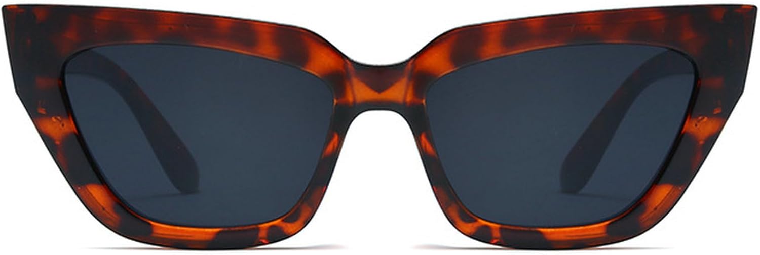 

Винтажные солнцезащитные очки «кошачий глаз» для женщин и мужчин, квадратная оправа, большие солнцезащитные очки, женские ретро-очки, модные женские солнцезащитные очки цвета шампанского mincl, Leopard