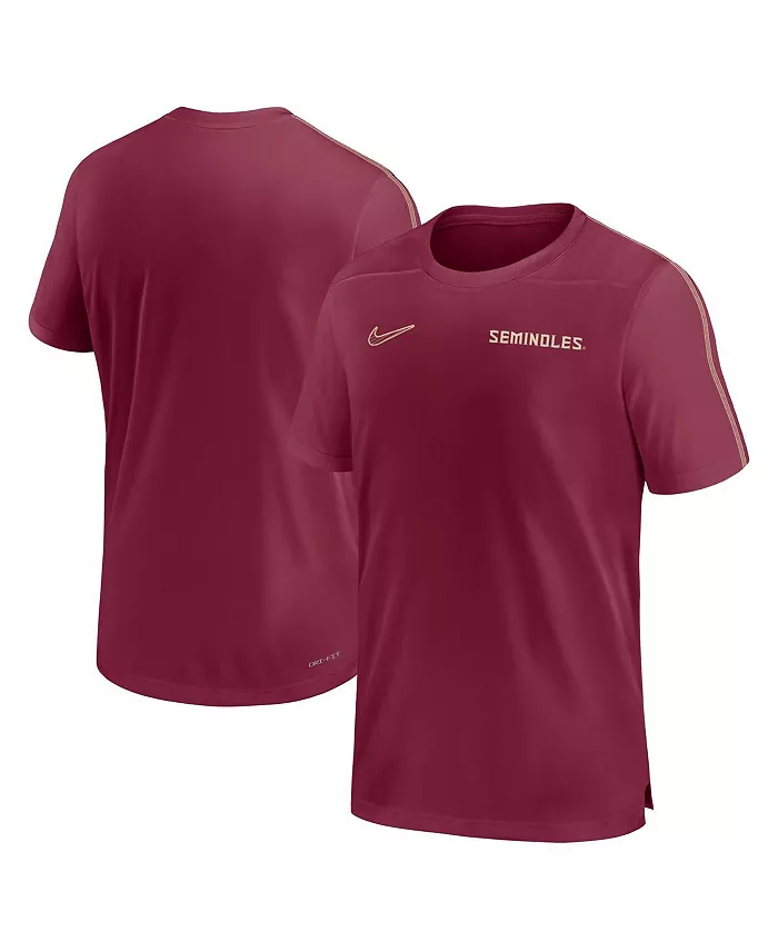 

Мужская футболка Florida State Seminoles 2024 Sideline Coach Performance T-shirt Nike, красный