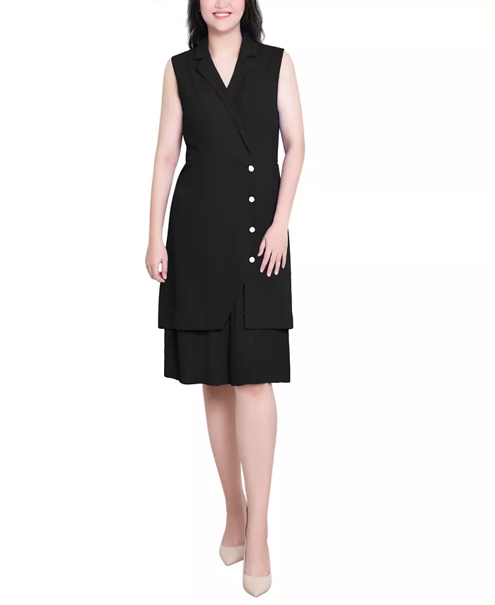 

Женское платье с юбкой без рукавов NY Collection, черный