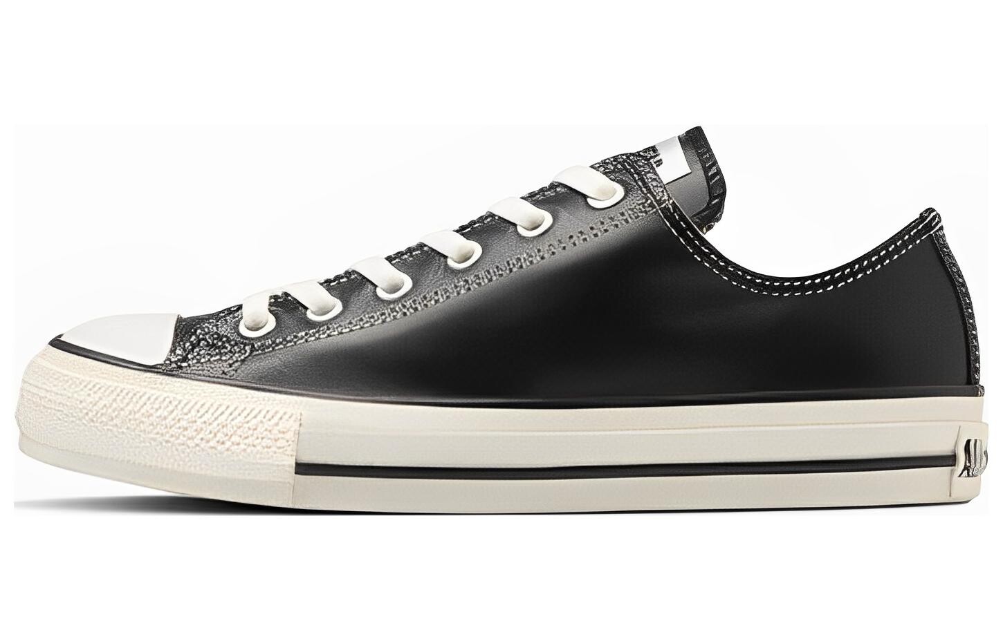

Converse All Star Оливково-зеленый кожаный OX Черный