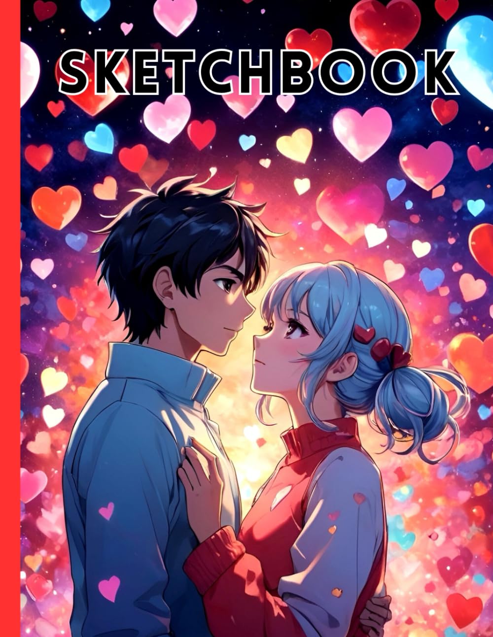 

Beautiful Anime Couple Sketchbook: Beautiful Anime Couple Sketchbook Cover, 100 Pages, 8.5 x 11 Page Size, 100 Blank Pages, Lovely Couple Sketchbook (Independently published)